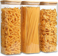 ComSaf Glass Spaghetti Pasta Storage Containers by ComSaf