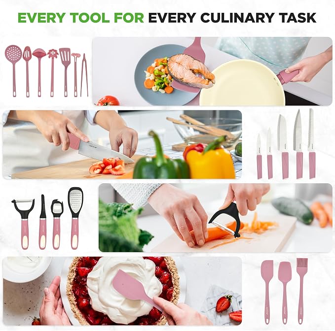 NutriChef 54-Piece Kitchen Cookware Set – Complete Non-Stick Ceramic Pots and - Image 5