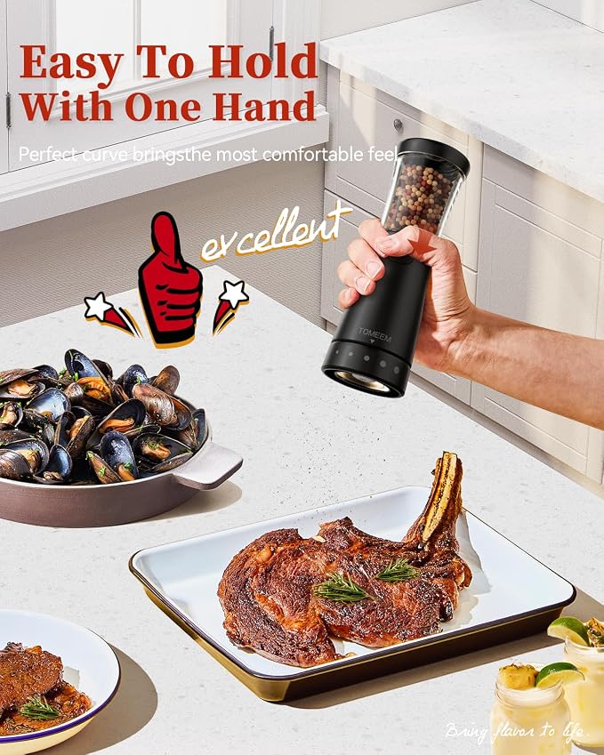 Electric Salt and Pepper Grinder Set - Image 6