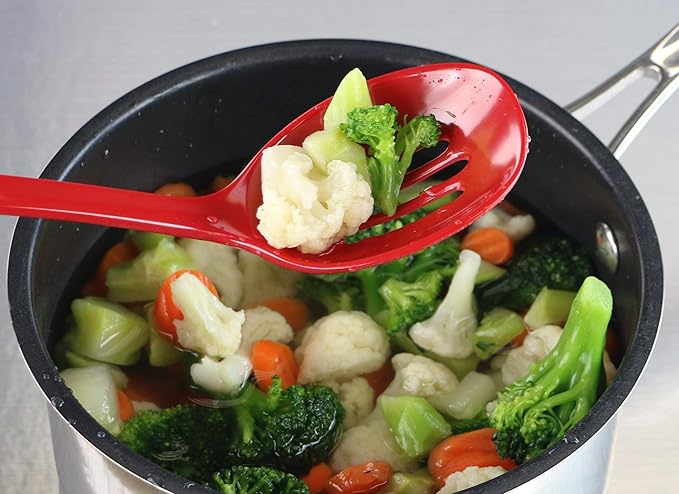 Durable Melamine Cooking Slotted Spoon - Image 2