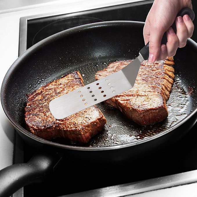 HIC Kitchen Perforated Burger Turner - Image 4