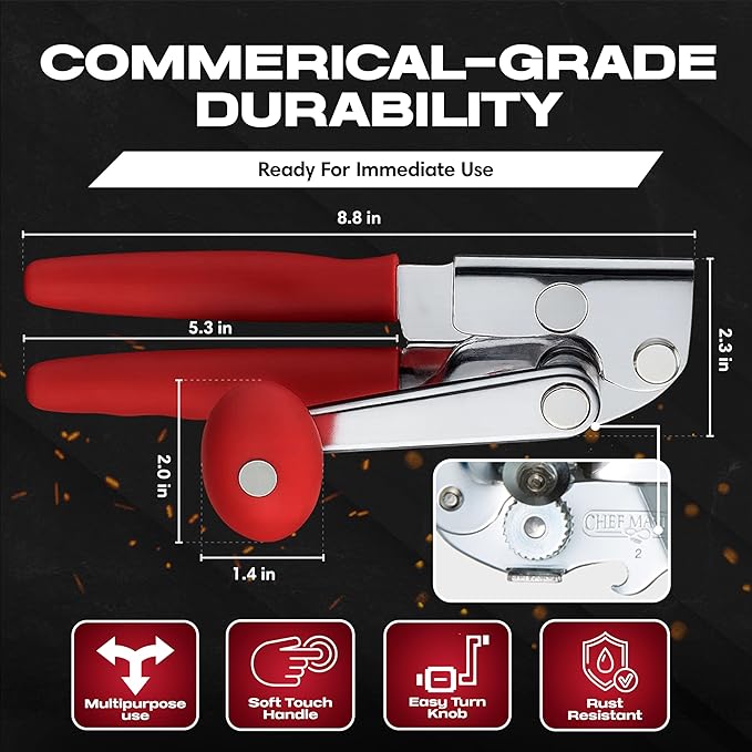 Chef-Master 2-Pack Heavy Duty Can Opener - Image 2