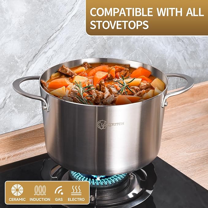 LOLYKITCH 3 Quart Stainless Steel Steamer Pot - Image 3