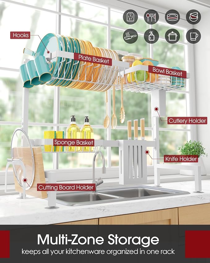 Sakugi Over The Sink Dish Drying Rack - Image 2