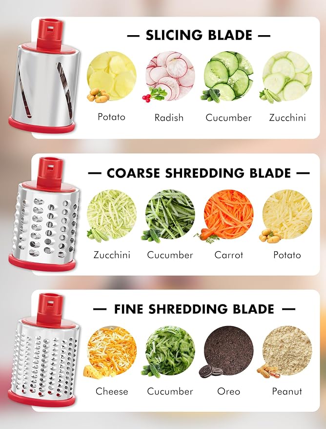 GDL Rotary Cheese Grater Hand Crank - Image 3