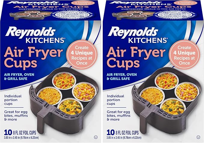 Reynolds Kitchens Air Fryer Cups, Easily Cook Individual Air Fryer Food and by ReynoldsConsumerProducts