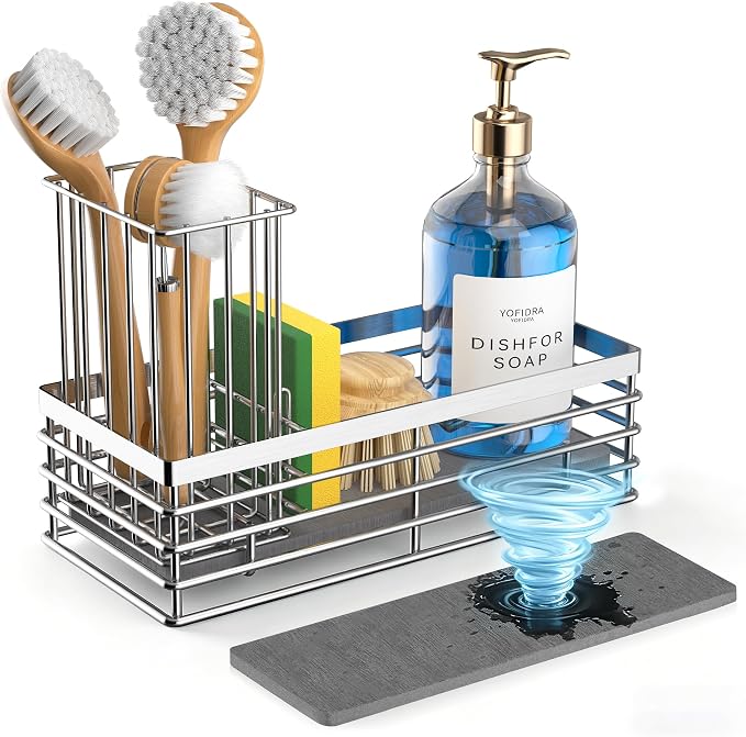 Yofidra Sink Caddy With Stone Drying Tray by Yofidra
