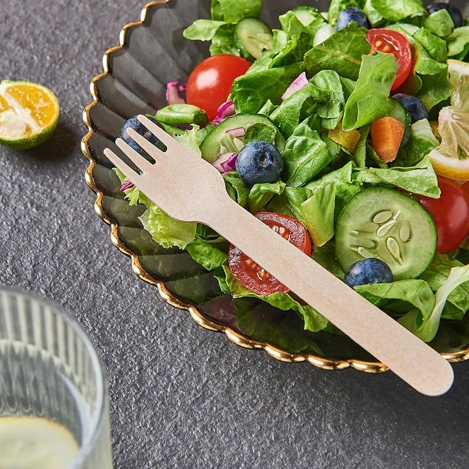 JALUXING 100% Compostable Wooden Cutlery Set - Image 3