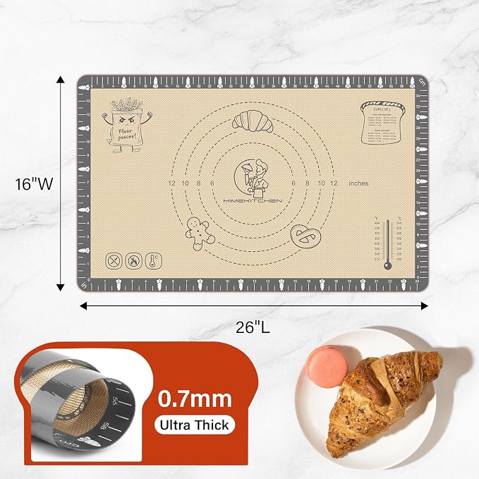 Silicone Mat for Baking Macaron, Extra Thick Silicone Baking Mat - Image 3