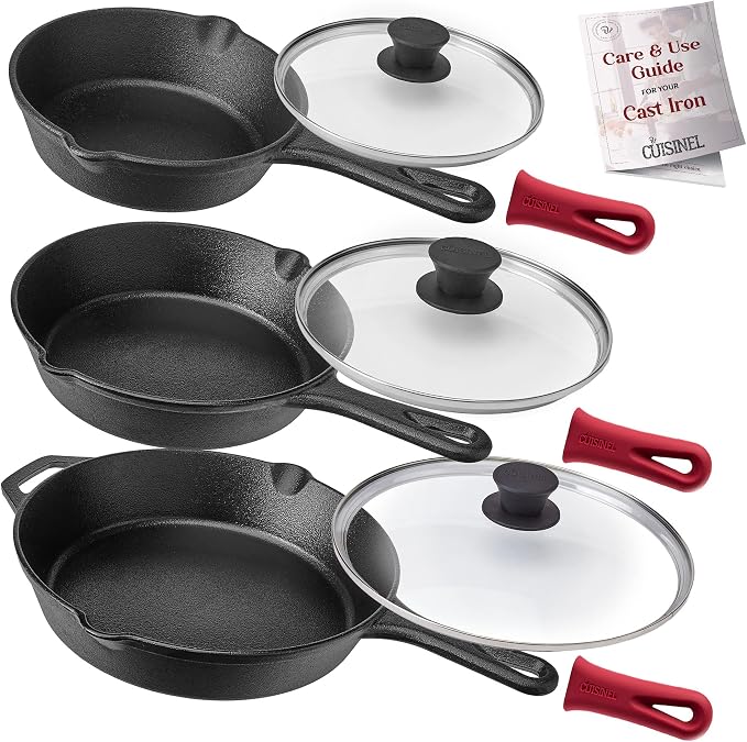 Cuisinel Cast Iron Skillet Set by Cuisinel