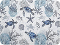Giwawa 18"x24" Coastal Sea Turtles Dish Drying Mat Nautical Ocean Tortoise by Giwawa