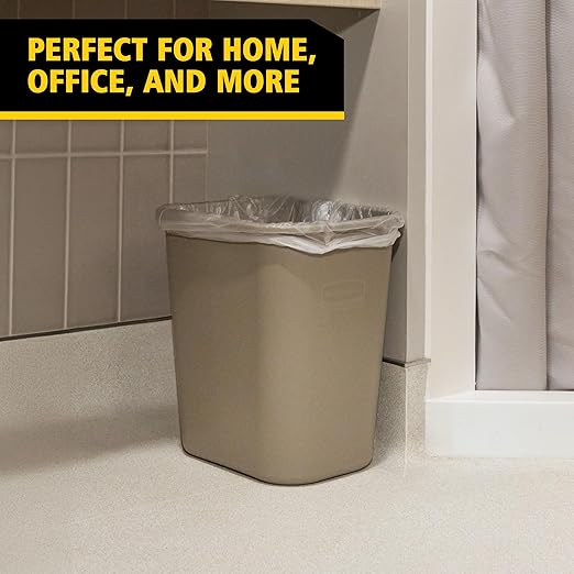 Rubbermaid Commercial Products Resin Wastebasket/Trash Can, 7-Gallon/28-Quart - Image 3