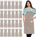 Janmercy 24 Pcs Aprons for Women Men by Janmercy
