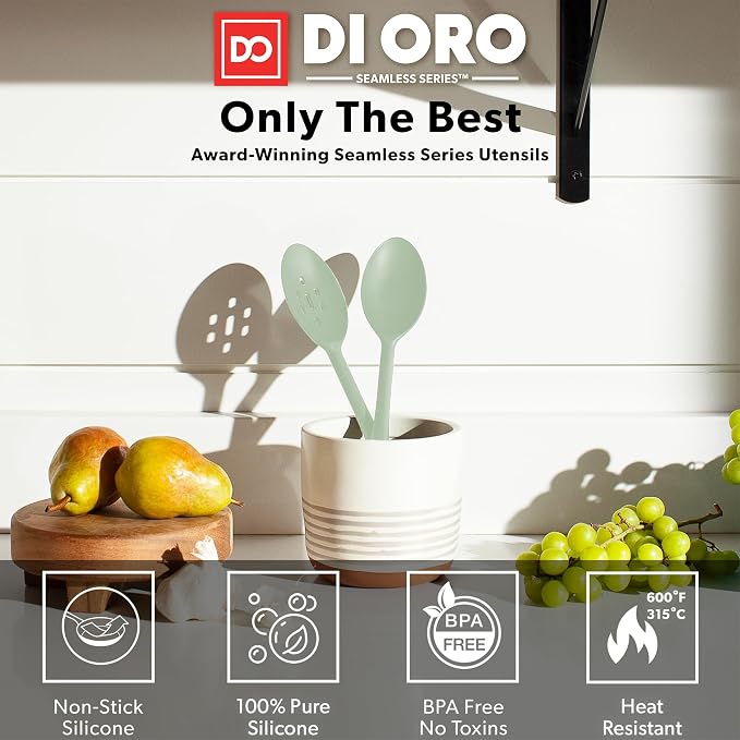 DI ORO Silicone Spoons for Cooking - Image 2