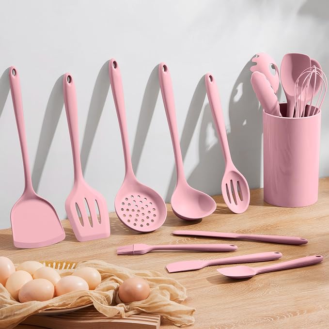 Homikit 15-Piece Kitchen Utensil Set, Silicone Cooking Utensils Spatula Set - Image 6