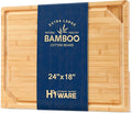 24 x 18 Extra Large Bamboo Serving Boards by HIWARE