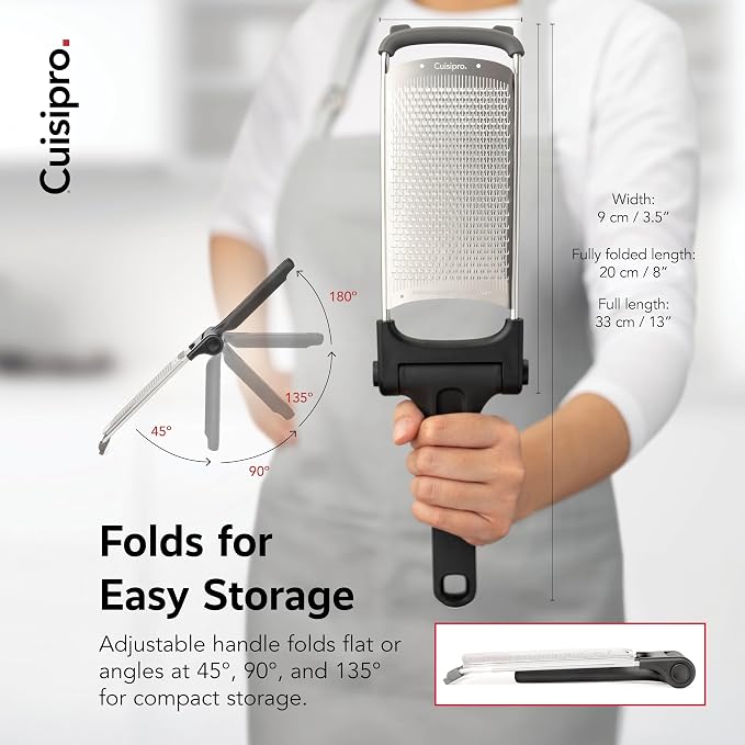 CUISIPRO Surface Glide Technology Stainless Steel Folding Handle Grater - Image 4