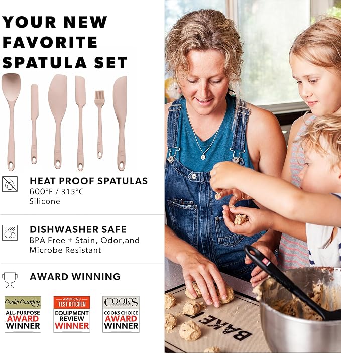 DI ORO 6-Piece Silicone Spatula Set - Image 4