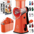 Zulay Kitchen Rotary Cheese Grater 5 Blade Cheese Shredder by ZulayKitchen