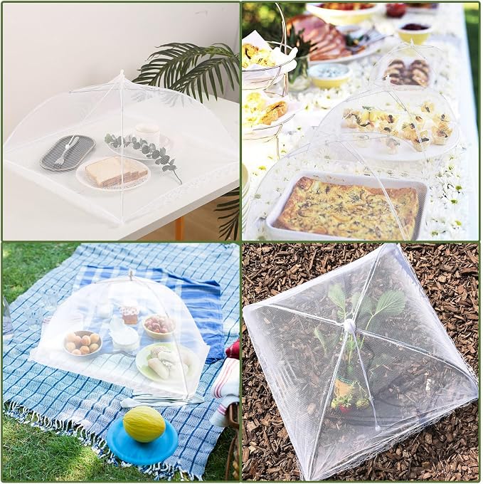 6 Pack Food Tents/Food Covers for Outdoor Mesh Screen Include 6 Standard - Image 6