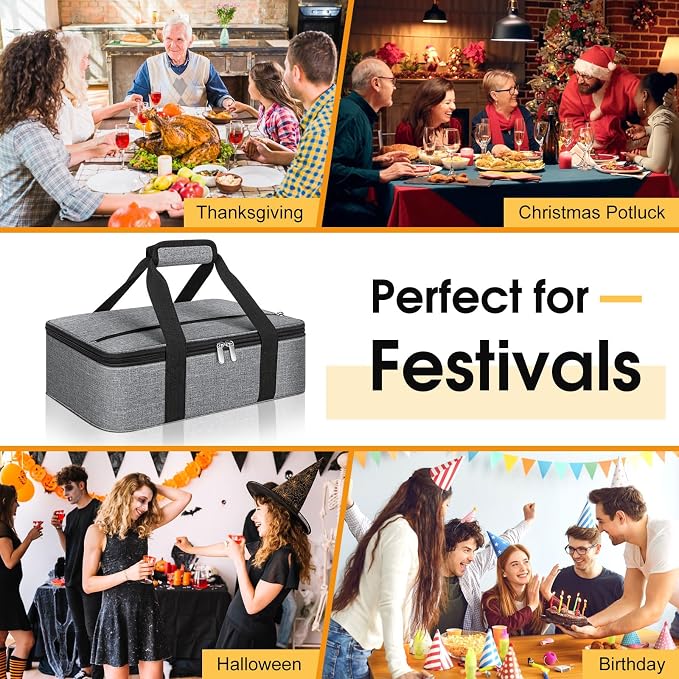 Insulated Casserole Carrier, Portable Casserole Carrier - Image 6