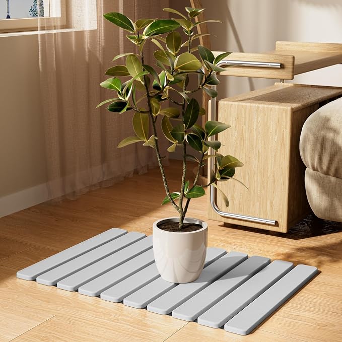 Foldable Stone Bath Mat, Quick Dry Stone Drying Mats - Image 8