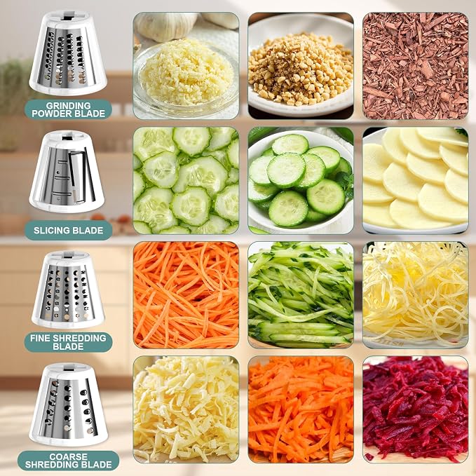 Slicer Shredder Attachment for KitchenAid Stand Mixer, Cheese Grater Attachment - Image 3