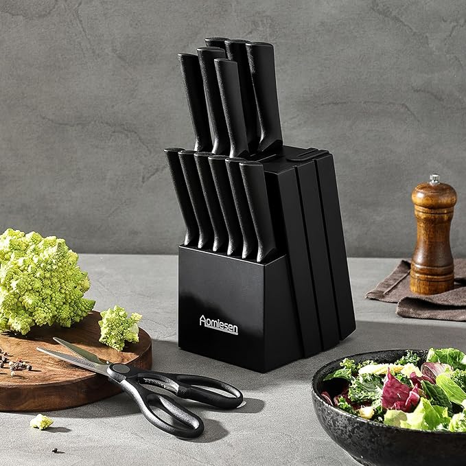 Stainless Steel Knife Set, Knife Block Sets - Image 4
