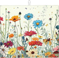 Butterfly Flowers Dish Drying Mat 16x18 Inch, Microfiber Absorbent Fast Dry Mat by Unknown