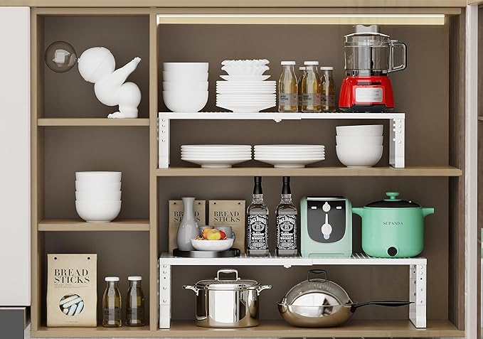 Jojocross Expandable Adjustable Stackable Kitchen Organizer, Spice Rack - Image 6