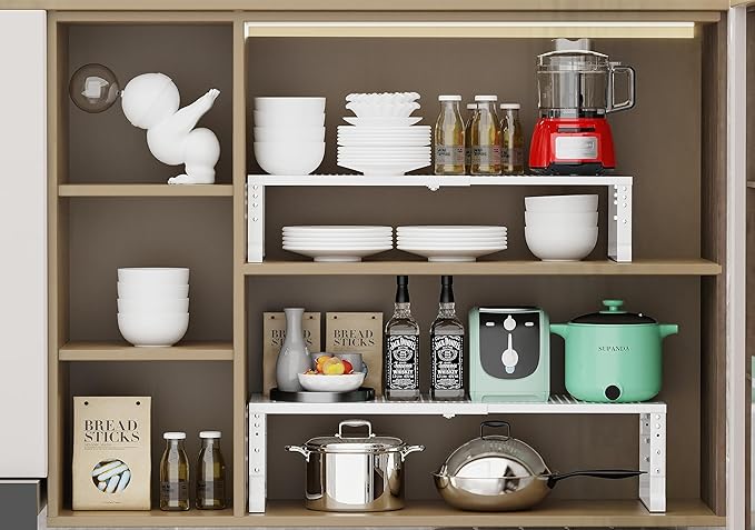 Jojocross Expandable Adjustable Stackable Kitchen Organizer, Spice Rack - Image 6