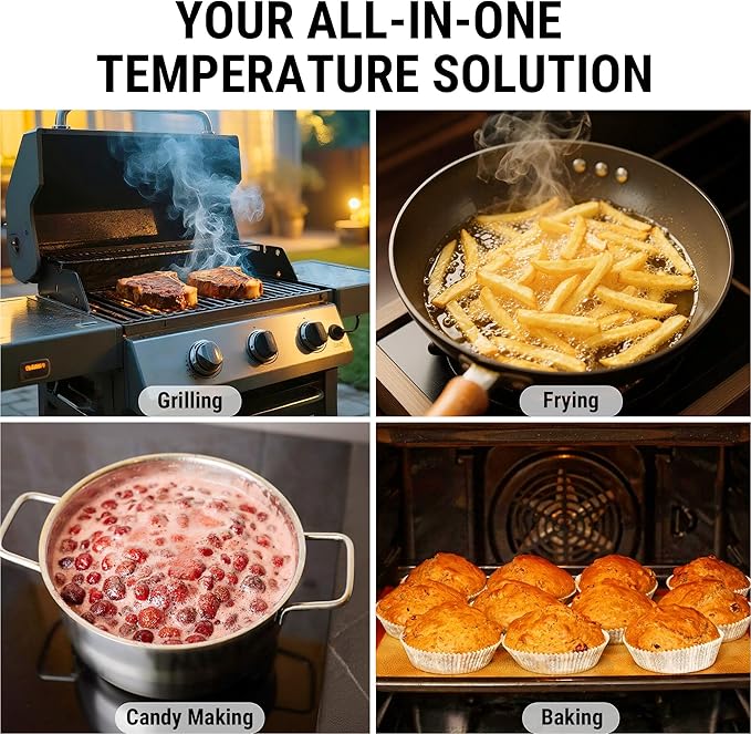 TempPro Lightning 1 Sec Instant Read Meat Thermometer, Kitchen Food Thermometer - Image 8