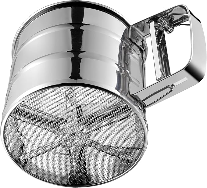 Flour Sifter, Stainless Steel Sifter by Rondauno