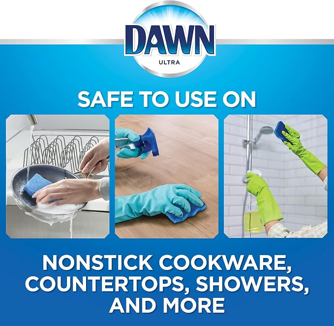 Dawn Ultra Scrubber Sponges Non-Scratch Double-Sided Kitchen Dish Cleaners - Image 4