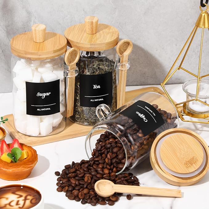 Suclain 3 Pcs Glass Coffee Container - Image 5