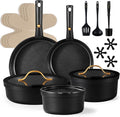 CAROTE 20pcs Pots and Pans Set Non Stick, Nonstick Cookware Set, by CAROTE