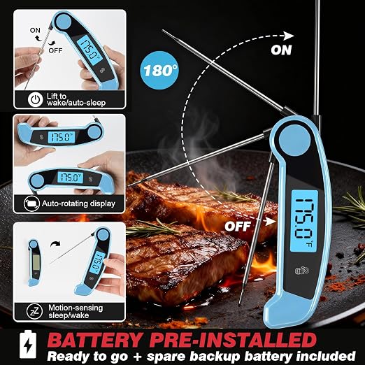 Meat Thermometer Digital Waterproof Instant Read Thermometer - Image 3