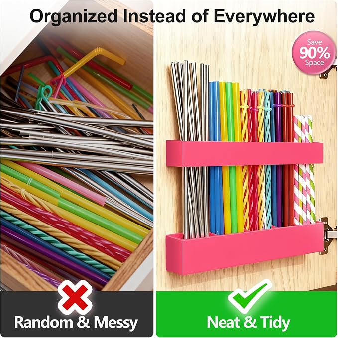 9.5” Large Acrylic Straw Holder - Image 6