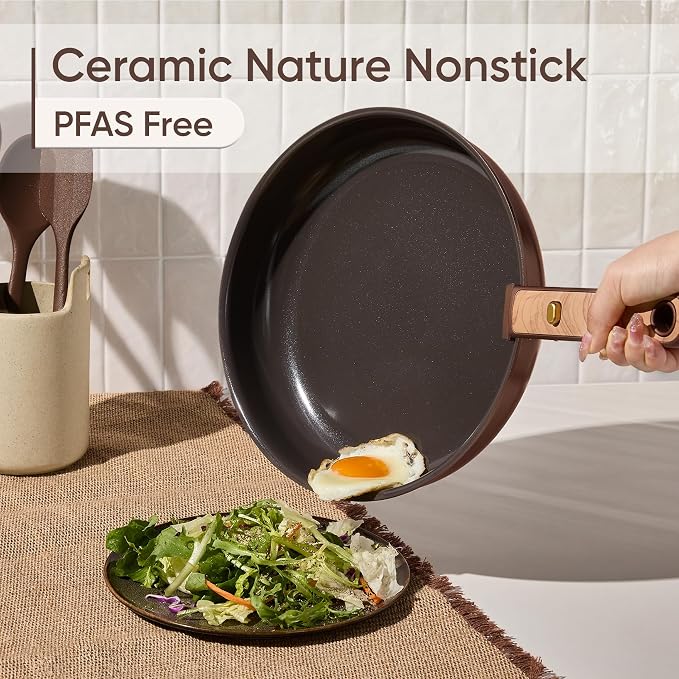 CAROTE Pots and Pans Set, Ceramic Cookware Set Non Stick - Image 3