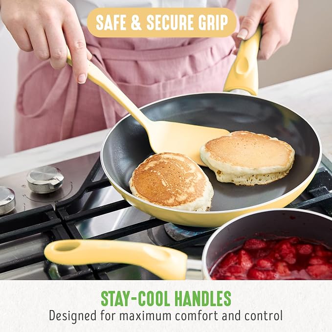 GreenLife Essentials 8" Frying Pan Skillet, PFAS-Free Ceramic Nonstick - Image 6