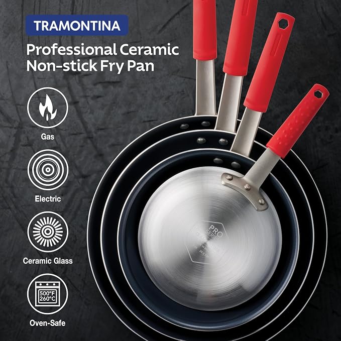 Tramontina Professional 8-Inch Ceramic Non Stick Small Frying Pan, Heavy-Gauge - Image 6