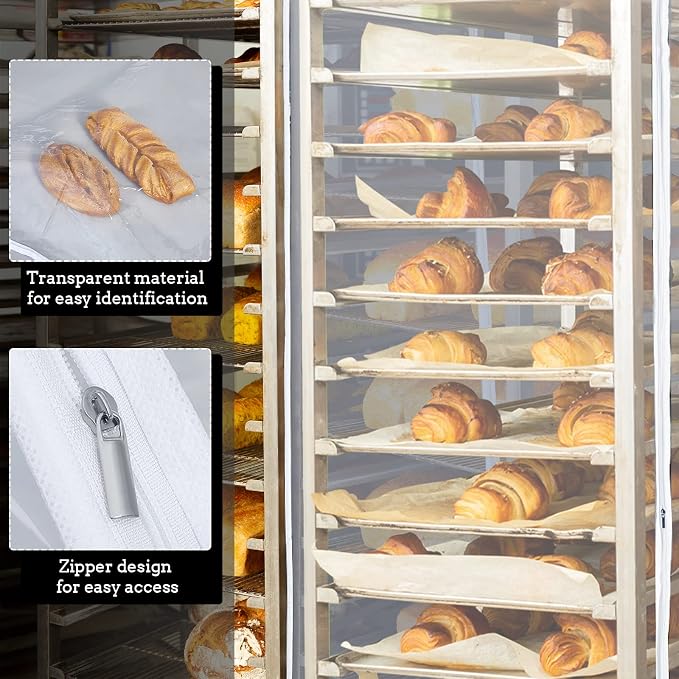 Riakrum 1 Pc Bun Pan Rack Cover Bakers Rack Cover 20 Tier Sheet - Image 4