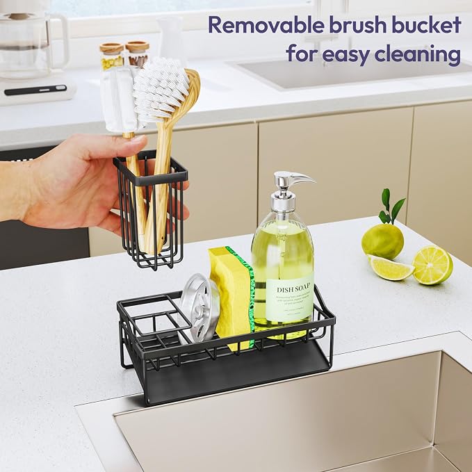 SWTYMIKI Sink Caddy Sponge Holder - Image 4