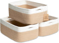NaturalCozy 11.8"x8"x4.5” Storage Baskets by NaturalCozy