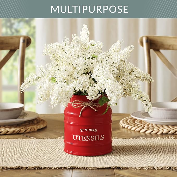 Barnyard Designs Ceramic Farmhouse Utensil Holder - Image 9
