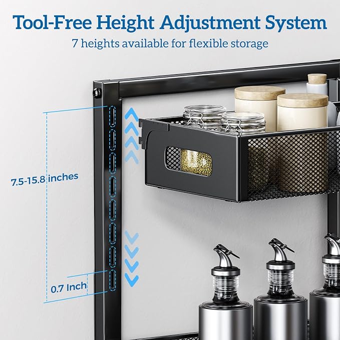 Under Sink Organizer for Bathroom & Kitchen, Under Cabinet Storage Shelf - Image 3