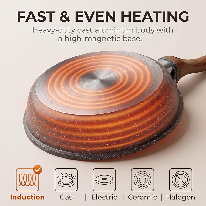 YASHE 10 Inch Nonstick Saute Pan - Image 4