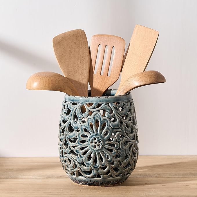 Farmhouse Kitchen Utensil Holder by JHJIEMEIHOME