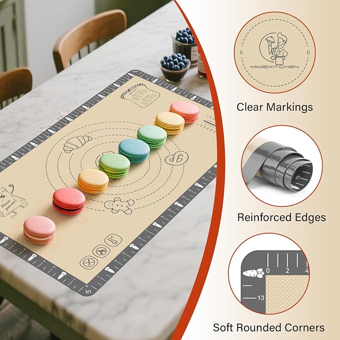 Extra Thick Silicone Mat for Baking Macaron, Silicone Baking Mat - Image 7