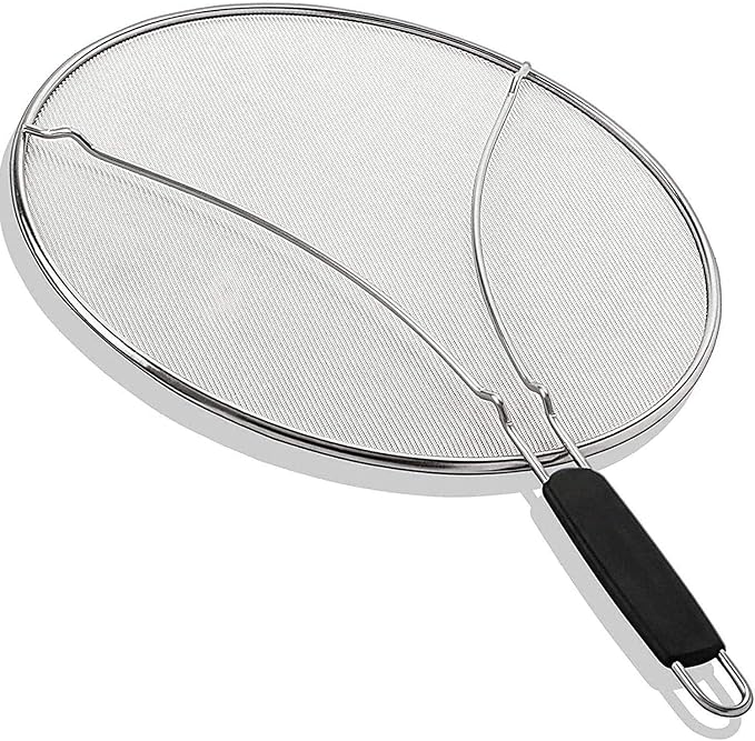 13" Grease Splatter Screen for Cooking | Stainless Steel Oil Splatter Guard and by KAFOOR